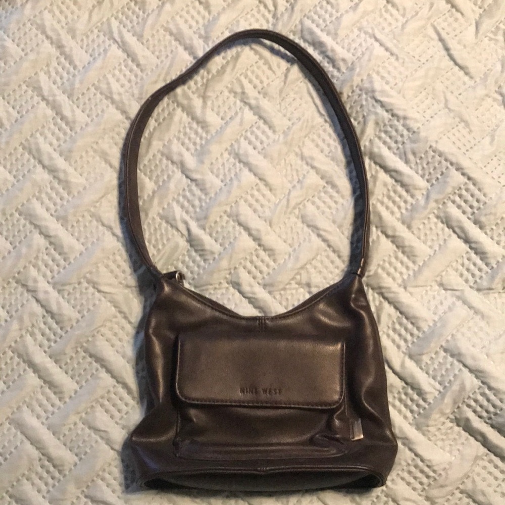 NINE WEST brown leather bag